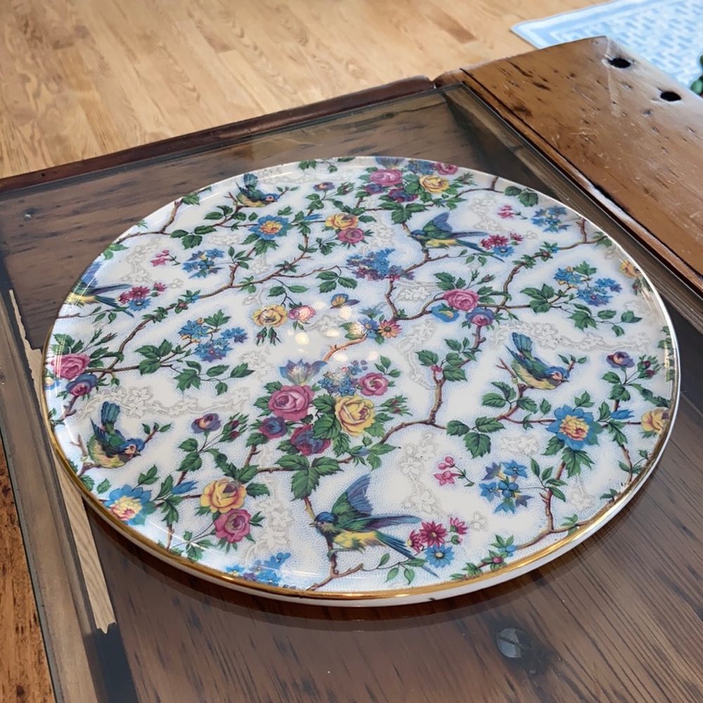 Cake plate English Chintz